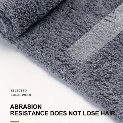 SEAMETAL 40X100CM Car Wash Towel Coral Velvet Microfiber Clean Cloth No Hemming Thickened Soft High Absorbent Car Washing Towels