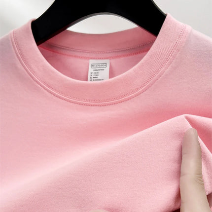 100% pure cotton summer high-end brand men's short sleeve round neck fashionable style half sleeved top breathable T-shirt