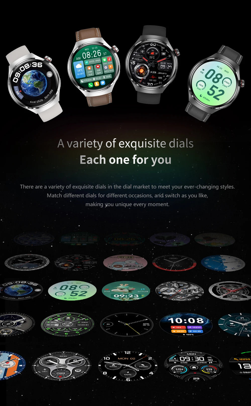 2024 New Smart Watch Heart rate Health Monitor Bluetooth Call NFC GPS Tracker IP68 Waterproof SmartWatch Men For HUAWEI GT4 Pro