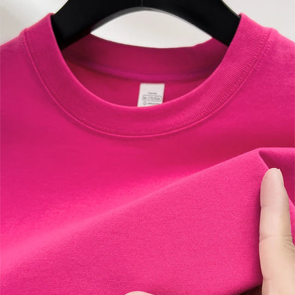 100% pure cotton summer high-end brand men's short sleeve round neck fashionable style half sleeved top breathable T-shirt