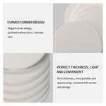 Multi-Piece Round Diatomaceous Earth Coasters