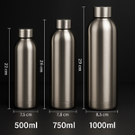 Stainless Steel Water Bottle 500ml/750ml/1000ml – Leakproof Sports Travel Drink Bottle for Gym, Hiking, Cycling & Outdoor