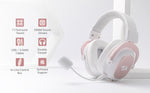 Redragon H510 Zeus White Wired Gaming Headset - 7.1 Surround Sound Memory Foam Ear Pads 53MM Drivers
