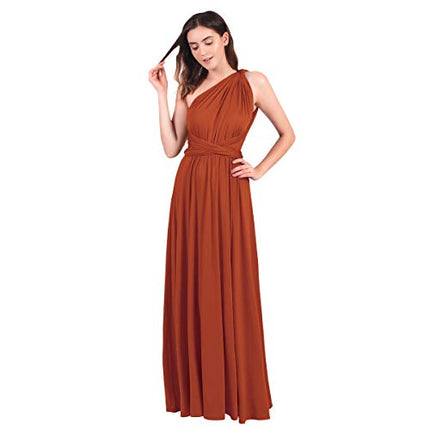 Womens Sexy Convertible Multi Way Wrap Transformer Solid Cocktail Off Shoulder Wedding Bridesmaid Evening Long Maxi Dress Floor Length Bandage Pageant Prom Ball Gowns