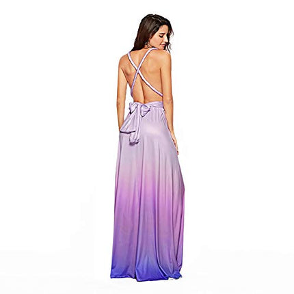 Womens Sexy Convertible Multi Way Wrap Transformer Solid Cocktail Off Shoulder Wedding Bridesmaid Evening Long Maxi Dress Floor Length Bandage Pageant Prom Ball Gowns