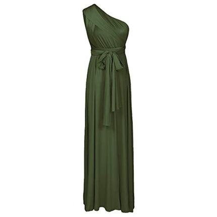 Womens Sexy Convertible Multi Way Wrap Transformer Solid Cocktail Off Shoulder Wedding Bridesmaid Evening Long Maxi Dress Floor Length Bandage Pageant Prom Ball Gowns