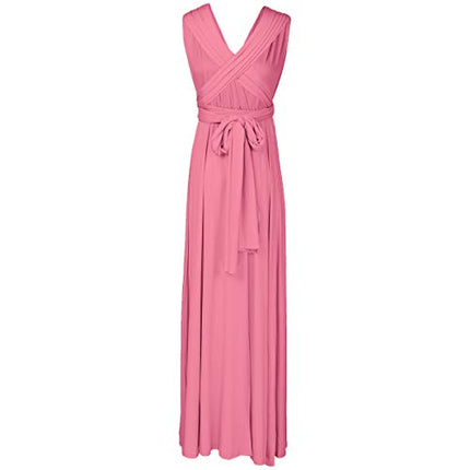 Womens Sexy Convertible Multi Way Wrap Transformer Solid Cocktail Off Shoulder Wedding Bridesmaid Evening Long Maxi Dress Floor Length Bandage Pageant Prom Ball Gowns