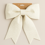 Festive Feeling Large Cream Christmas Bow