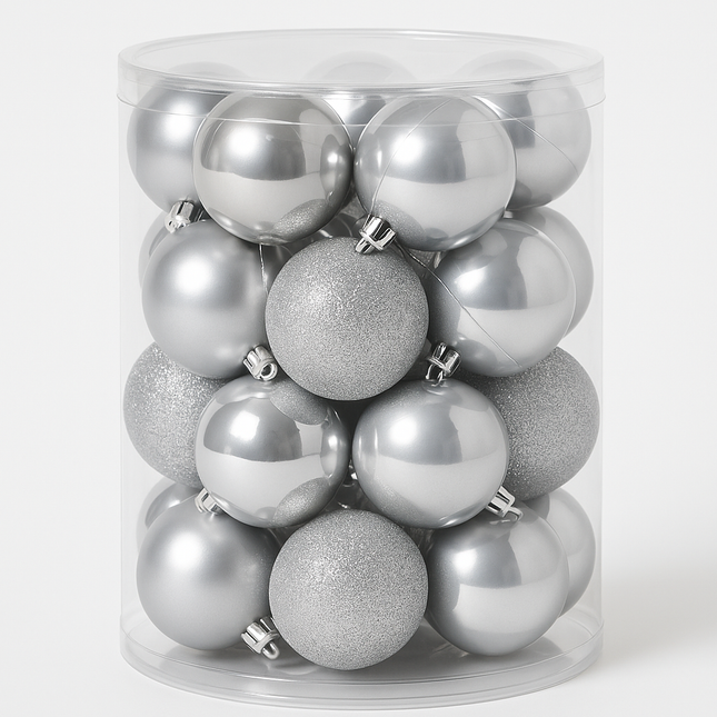 Festive Feeling Christmas Baubles 6cm – 20 Pack