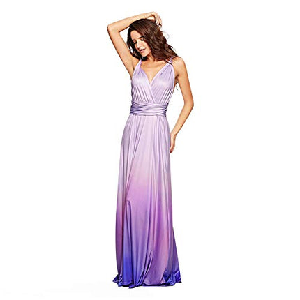 Womens Sexy Convertible Multi Way Wrap Transformer Solid Cocktail Off Shoulder Wedding Bridesmaid Evening Long Maxi Dress Floor Length Bandage Pageant Prom Ball Gowns