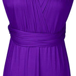 Womens Sexy Convertible Multi Way Wrap Transformer Solid Cocktail Off Shoulder Wedding Bridesmaid Evening Long Maxi Dress Floor Length Bandage Pageant Prom Ball Gowns