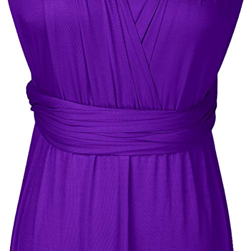 Womens Sexy Convertible Multi Way Wrap Transformer Solid Cocktail Off Shoulder Wedding Bridesmaid Evening Long Maxi Dress Floor Length Bandage Pageant Prom Ball Gowns