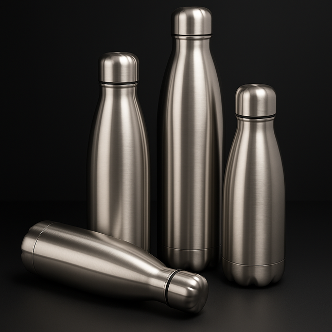 Stainless Steel Water Bottle 500ml/750ml/1000ml – Leakproof Sports Travel Drink Bottle for Gym, Hiking, Cycling & Outdoor