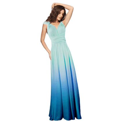 Womens Sexy Convertible Multi Way Wrap Transformer Solid Cocktail Off Shoulder Wedding Bridesmaid Evening Long Maxi Dress Floor Length Bandage Pageant Prom Ball Gowns