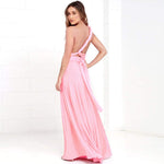 Womens Sexy Convertible Multi Way Wrap Transformer Solid Cocktail Off Shoulder Wedding Bridesmaid Evening Long Maxi Dress Floor Length Bandage Pageant Prom Ball Gowns