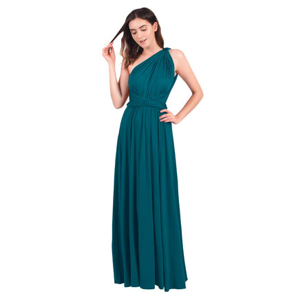 Womens Sexy Convertible Multi Way Wrap Transformer Solid Cocktail Off Shoulder Wedding Bridesmaid Evening Long Maxi Dress Floor Length Bandage Pageant Prom Ball Gowns