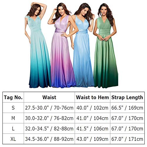 Womens Sexy Convertible Multi Way Wrap Transformer Solid Cocktail Off Shoulder Wedding Bridesmaid Evening Long Maxi Dress Floor Length Bandage Pageant Prom Ball Gowns