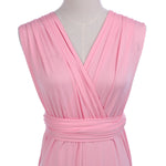 Womens Sexy Convertible Multi Way Wrap Transformer Solid Cocktail Off Shoulder Wedding Bridesmaid Evening Long Maxi Dress Floor Length Bandage Pageant Prom Ball Gowns