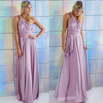 Womens Sexy Convertible Multi Way Wrap Transformer Solid Cocktail Off Shoulder Wedding Bridesmaid Evening Long Maxi Dress Floor Length Bandage Pageant Prom Ball Gowns