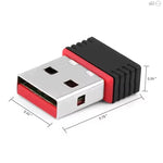 USB WiFi Adapter 802.11N Nano USB 2.0 Wireless Dongle – 150Mbps for Windows PC & Laptop