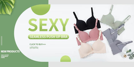 Seamless Bras for Women Push Up Bras No Wire Brassiere A B Cup Underwear Sexy Bralette Three Quarters(3/4 Cup)  Lingerie