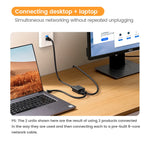 UGREEN RJ45 Splitter 1 to 2 Ethernet Adapter Internet Network Cable Extender RJ45 Connector Coupler for PC Laptop TV Box Router