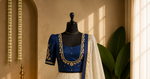 Kerala Half Saree Set – Royal Blue
