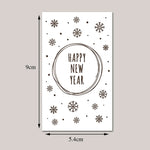 30Pcs Merry Christmas Gift Cards Greeting Card Christmas Tree Stickers Cute Design For 2022 New Year Gift decoration card