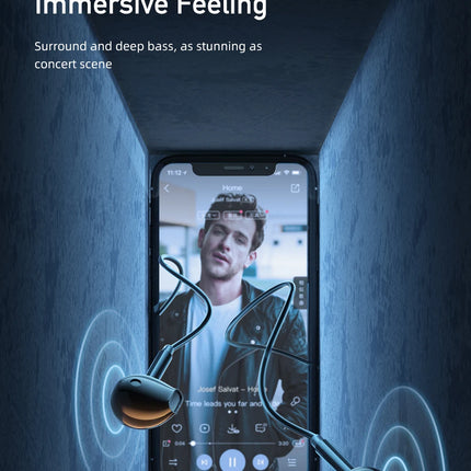 Awei PC-7T/PC-7 Wire-controlled Headset With Microphone Hands-free Calling Ergonomic Headphone Type-C Earphone For Smartphones