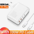 White EU Plug-4ports