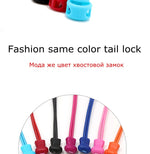 1 Pair 22 Colors Elastic Shoelaces Round Locking No Tie Shoe Laces Kids Adult Quick Lazy Laces Rubber Sneakers Shoelace T1