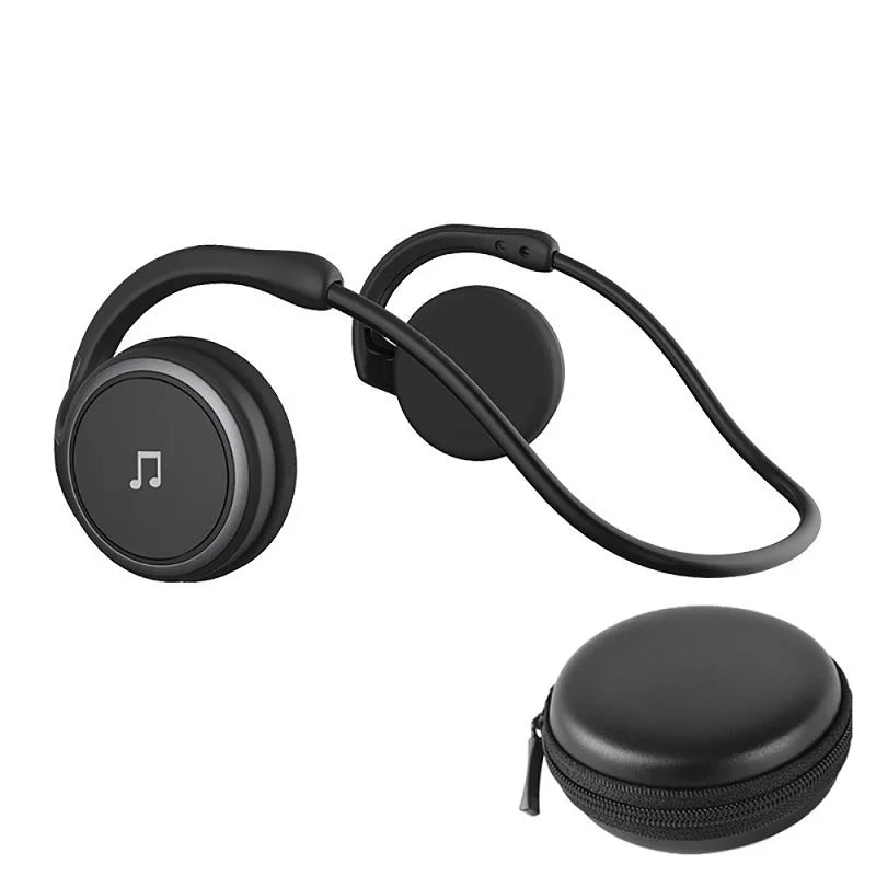 A6 Small Bluetooth Headphones Wrap Around Head Comfortable Wireless Headphones Foldable Bluetooth Headsets with Microphone Purse