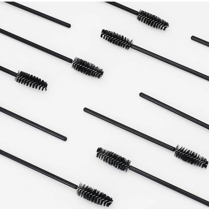 ANNAFRIS 50Pcs  Disposable Eyelash  Brush Soft Head Crystal Eyebrow Brush Lash Extension Brush  Mascara Wand Makeup Tool