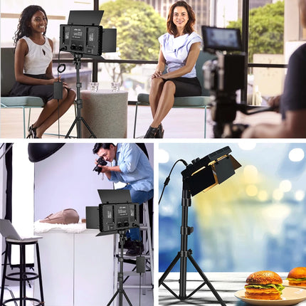 Nagnahz U800 LED Photo Studio Light for Tiktok Youbute Game Live Video Lighting Portable Video Recording Photography Panel Lamp