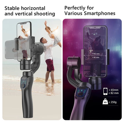 F8 Handheld 3-Axis Gimbal Phone Holder Anti Shake Video Record Stabilizer for Xiaomi iPhone Cellphone Smartphone