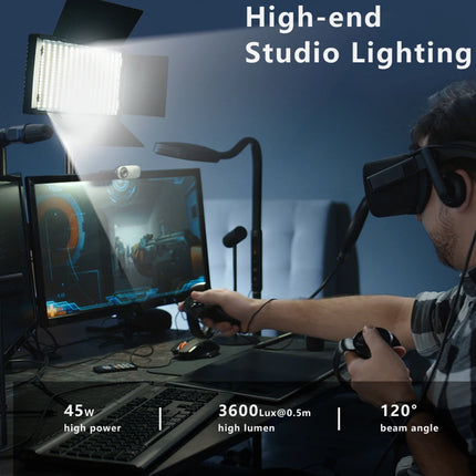 Nagnahz U800 LED Photo Studio Light for Tiktok Youbute Game Live Video Lighting Portable Video Recording Photography Panel Lamp