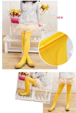 Girls Ballet Dance Pantyhose Children A Thin Section Fashion Velvet Tights Baby Solid Black White Stockings For 0-15Y Kids CN