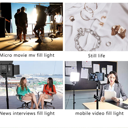 Nagnahz U800 LED Photo Studio Light for Tiktok Youbute Game Live Video Lighting Portable Video Recording Photography Panel Lamp