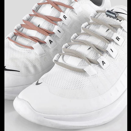 21 Colors No Tie Shoelaces Round Color Metal Lock Elastic Shoelace General For Children And Adults Sneakers Lazy Laces Unisex