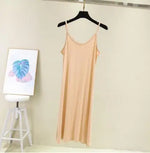 Spring Summer 2024 Woman Tank Dress Casual Modal Sexy Camisole Elastic Female Home Beach Dresses O-Neck Camis Sexy Dress