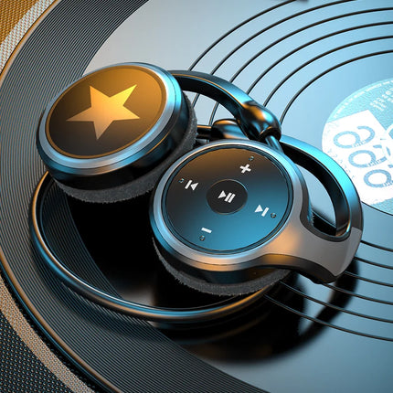 Wireless Headphones Bluetooth MP3 Player Headsets FM Radio On-Ear Comfort TF Card Slot Sport Wireless Earphones with Microphones