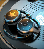 Wireless Headphones Bluetooth MP3 Player Headsets FM Radio On-Ear Comfort TF Card Slot Sport Wireless Earphones with Microphones