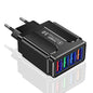 Fast 4 USB Charger Quick Charge 3.0 Fast USB Wall Charger Portable Mobile Charger QC 3.0 Adapter for Xiaomi iPhone X EU US Plug