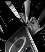 Hard Crystal Original Magnectic Case For iPhone 13 12 11 14 15 16Pro Max XSMAX XR SE 7 8Plus For Magsafe Wireless Charging Cover