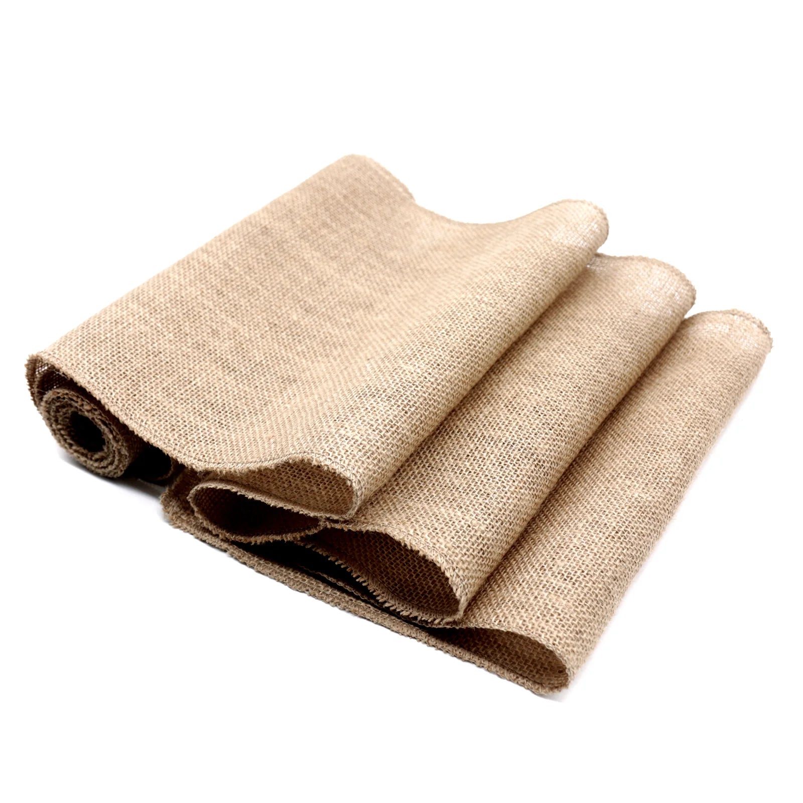 30cm Width Jute Linen Vintage Natural Table Runner  Burlap Rustic Khaki Party Country Wedding Decoration Chair Decor