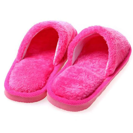 Women Home Slippers Autumn Winter Warm Furry Plush Shoes Indoor Bedroom Light EVA Couple Cotton Slipper Solid Soft Flip Flops