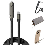 240W Foldable Phone Stand USB-C Super Fast Charging Cable