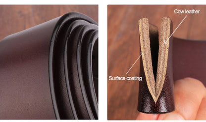 Coolerfire genuine leather belts for men brand male pin buckle jeans cowboy Mens Belt Luxury Designer High Quality Leather belt
