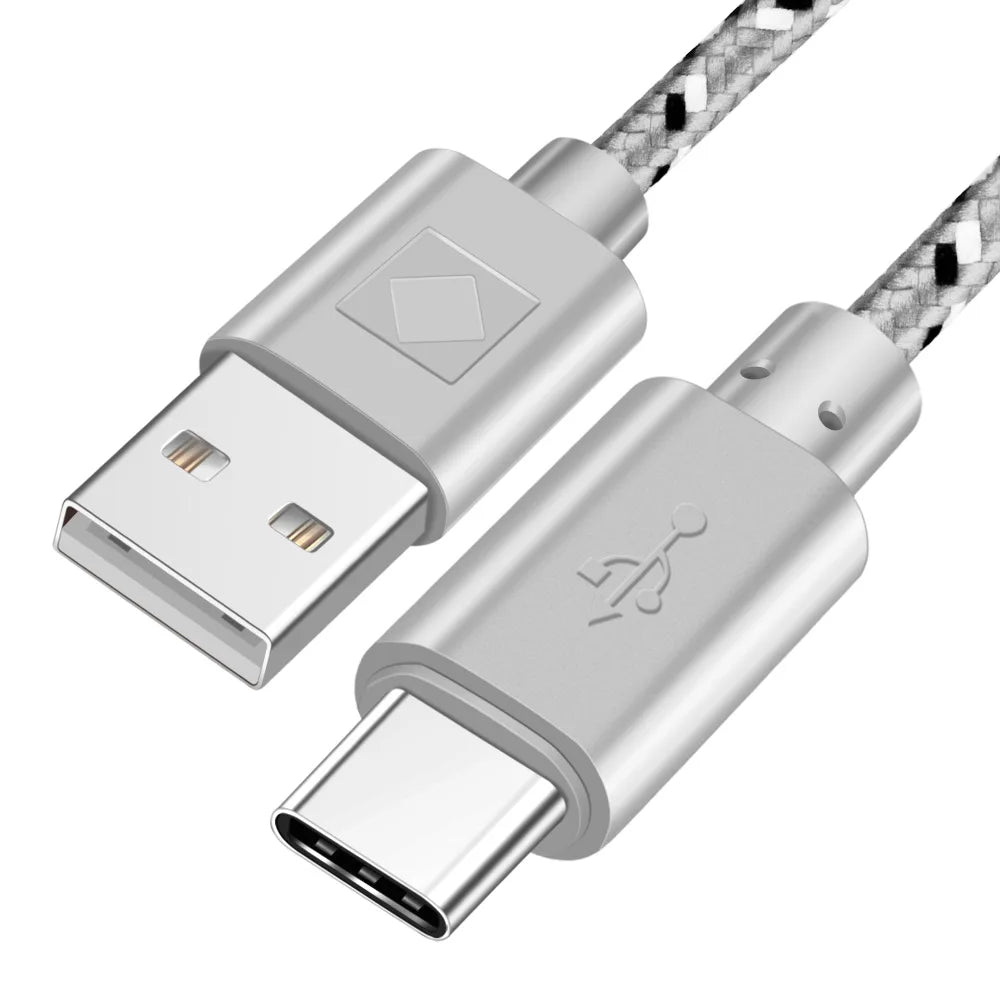 OLAF Nylon Braided USB Type C Cable 1M 2M 3M Data Sync Fast Charging USB C Cable For Samsung S9 S10 Xiaomi mi9 mi8 Huawei Type-c