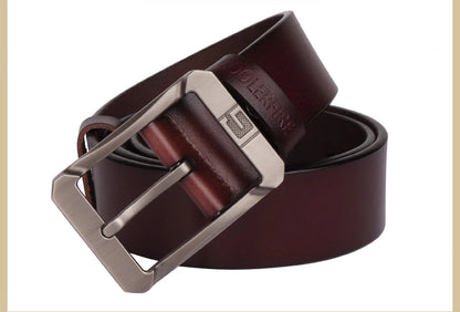 Coolerfire genuine leather belts for men brand male pin buckle jeans cowboy Mens Belt Luxury Designer High Quality Leather belt